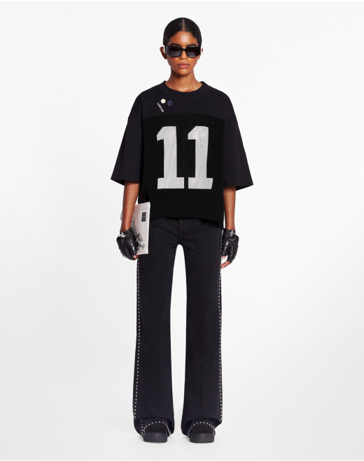 LANVIN X FUTURE FLARED PANTS WITH STUDS FOR WOMEN