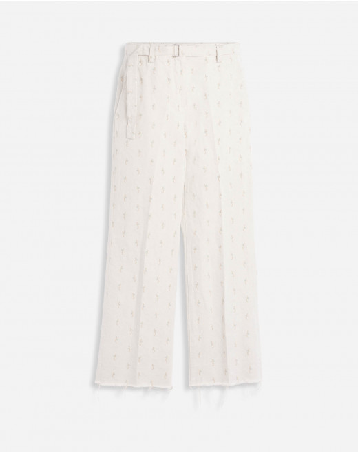 DENIM PANTS WITH EMBROIDERY