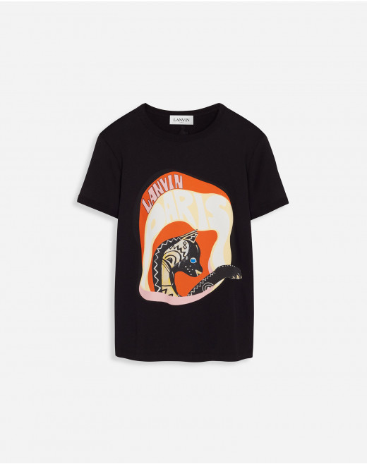 T-SHIRT IMPRIMÉ LANVIN CHAT