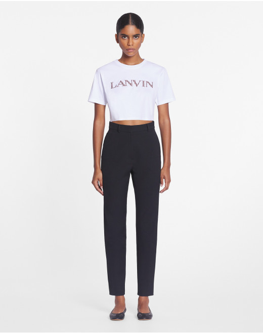 EMBROIDERED CROPPED T-SHIRT