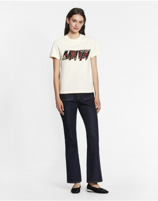 T-SHIRT WITH LANVIN APPLIED