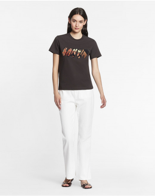 T-SHIRT WITH LANVIN APPLIED