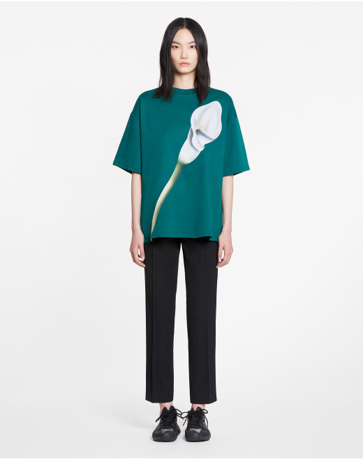 OVERSIZED T-SHIRT WITH CALLA LILY PRINT