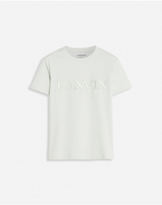 CLASSIC FIT LANVIN EMBROIDERED TEE IN MERCRERIZED COTTON 