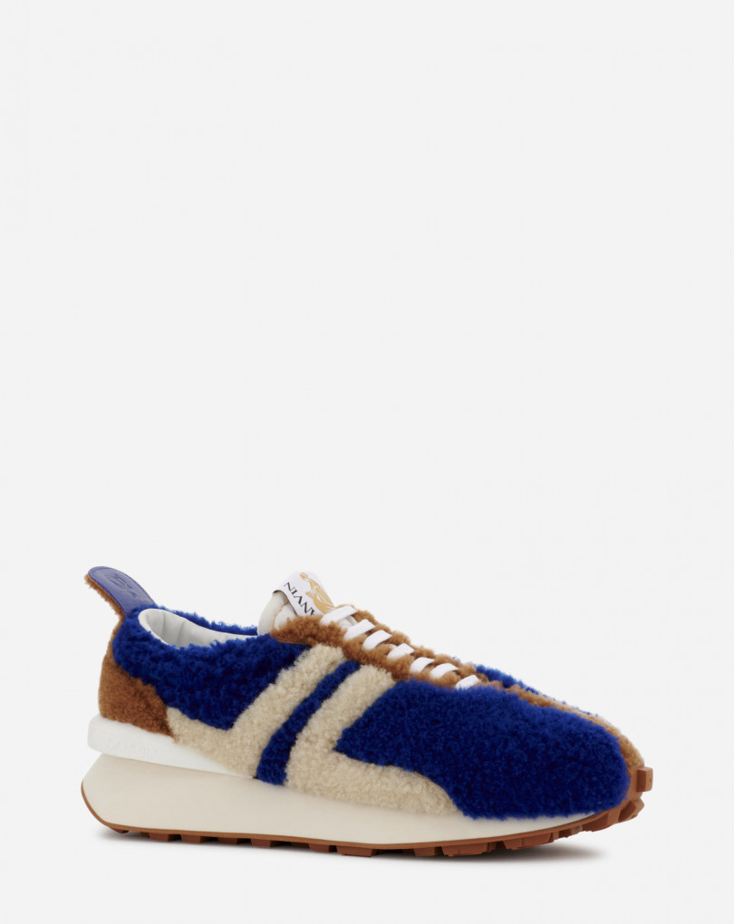 lanvin navy sneakers