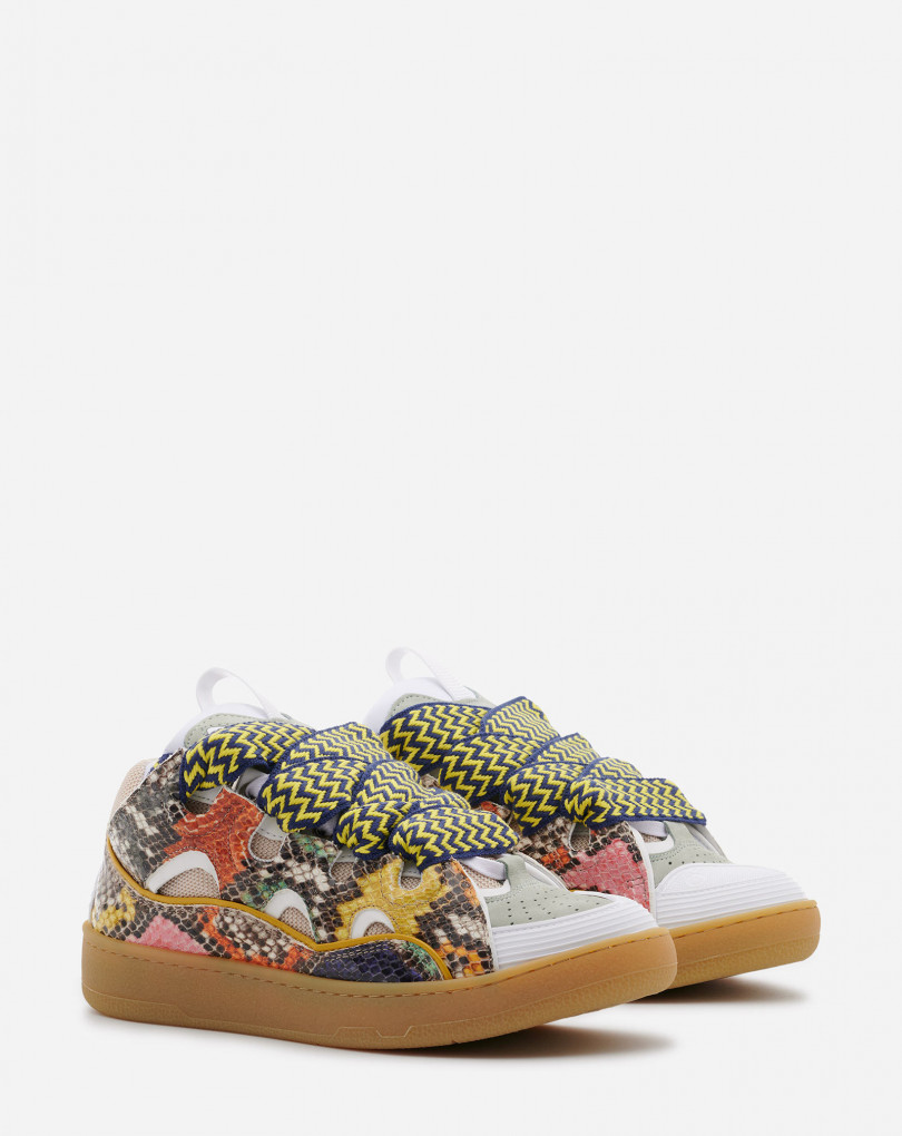 lanvin python sneakers
