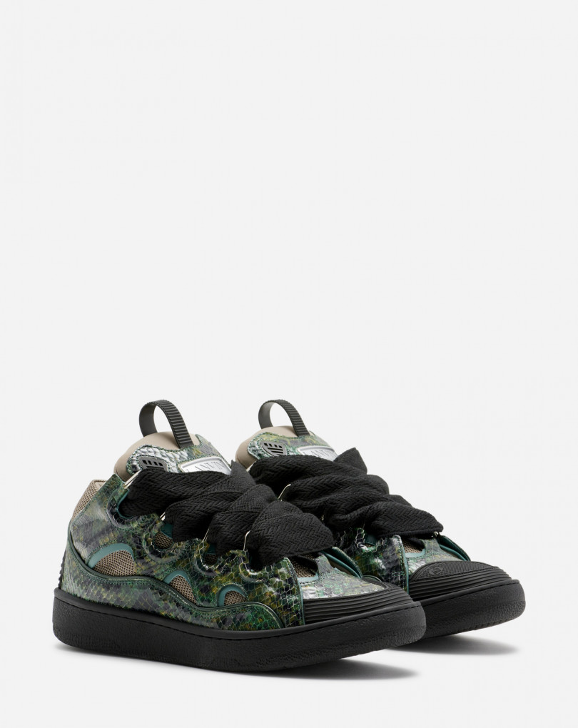 lanvin python sneakers