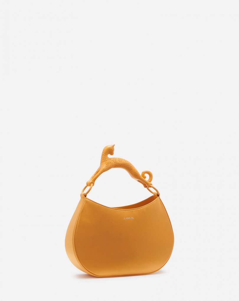 Womens Bags Hobo bags and purses Lanvin Satin cat Hobo Bag in Orange 