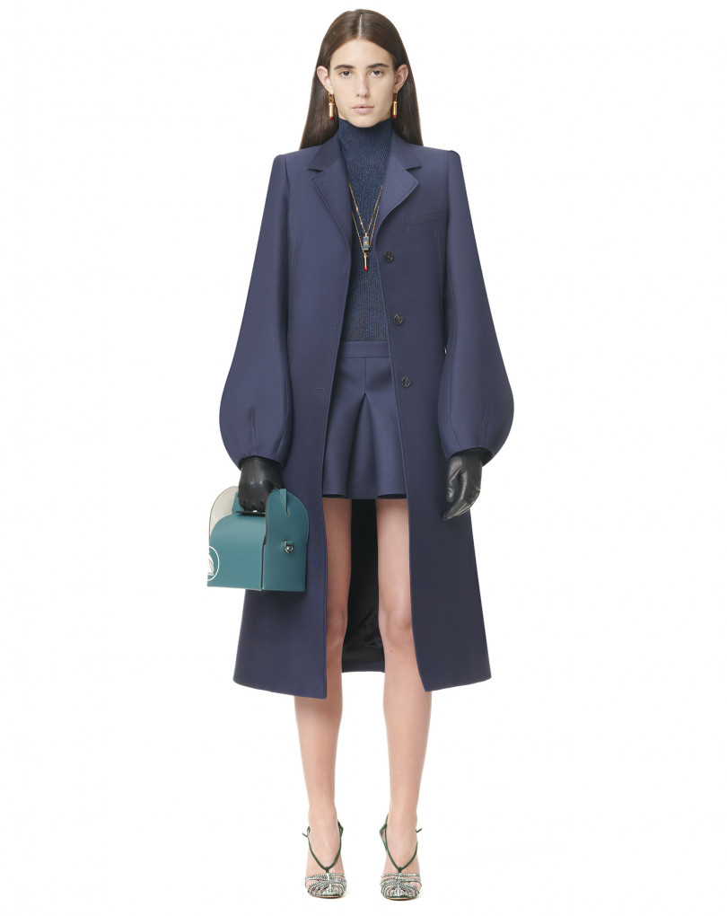 navy tailored coat
