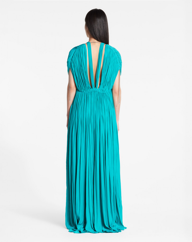 LONG PLEATED DRESS LONG PLEATED DRESS