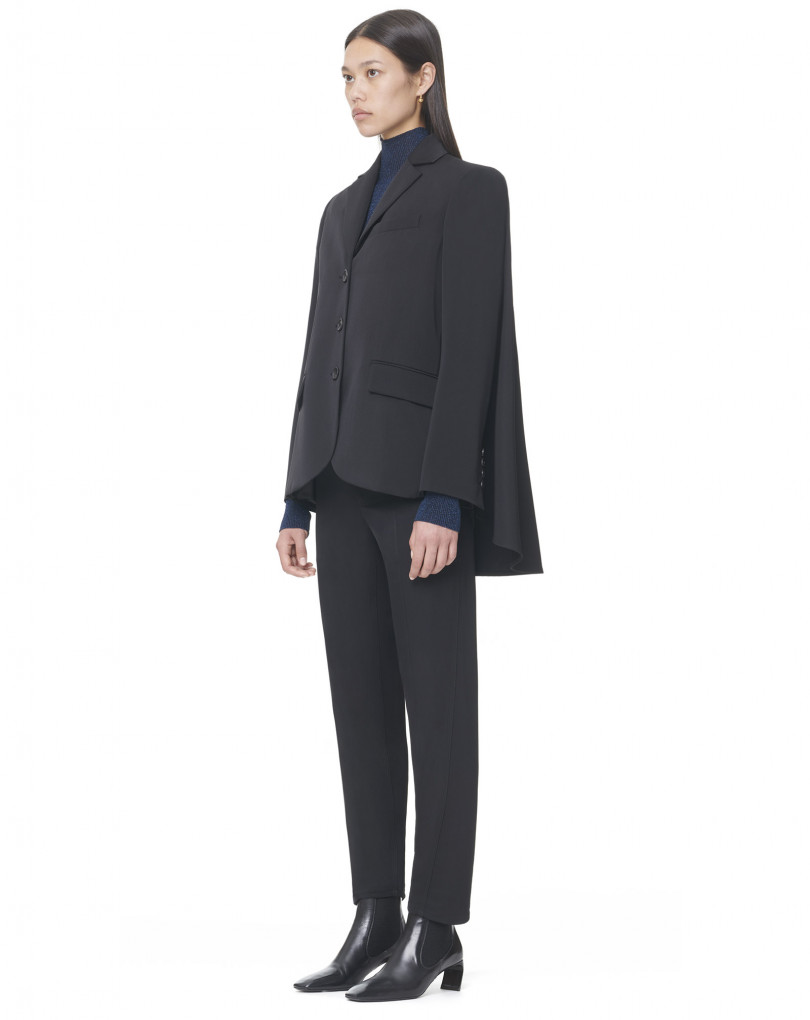 tailored cape jacket