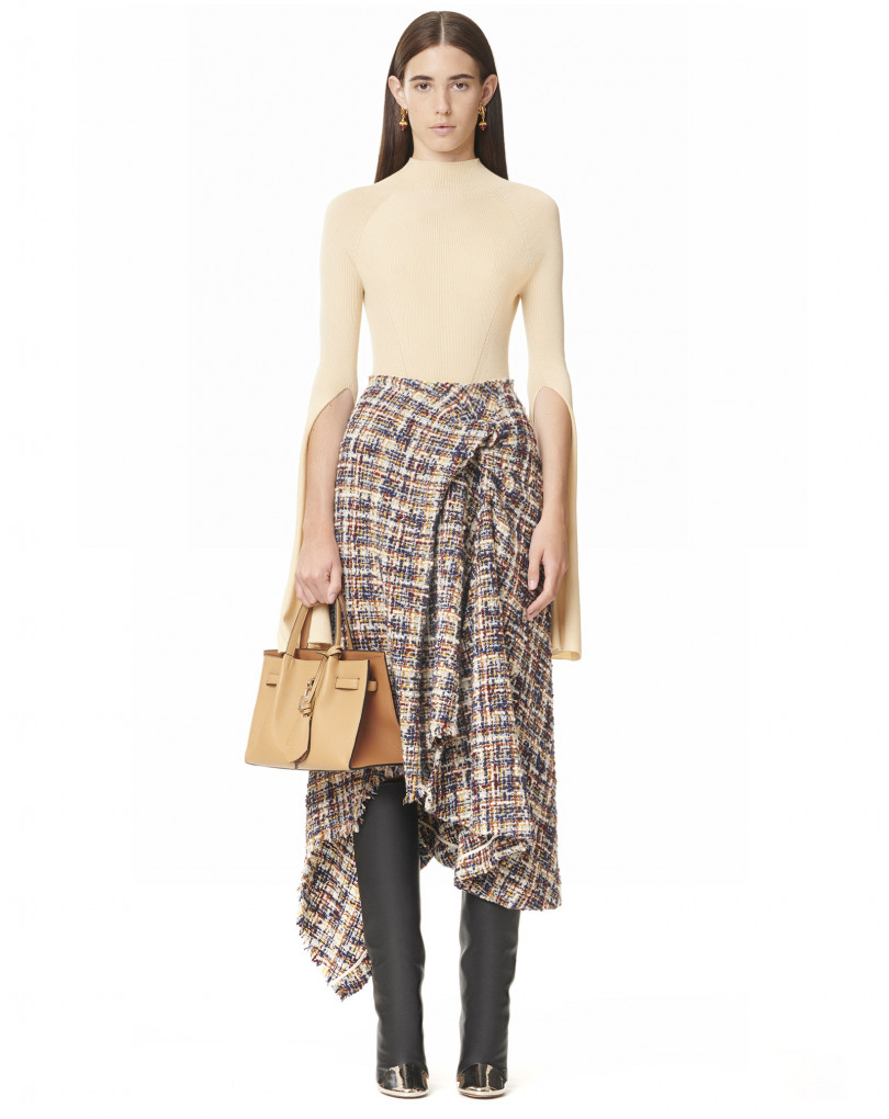 Multicolor Asymmetric Wrap Skirt | Lanvin