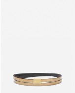 CONCERTO BELT IN METALLIC LEATHER