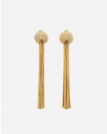 CHAIN TASSEL ARPÈGE EARRINGS WITH RHINESTONES