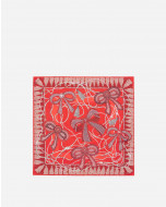 SILK SCARF WITH CURB LACES PRINT
