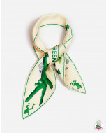 BABAR GREEN PRINT SILK SCARF