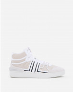 LEATHER HIGH-TOP CLAY SNEAKERS