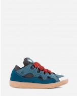 LEATHER CURB SNEAKERS