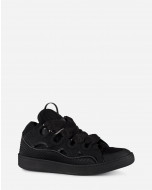 LEATHER CURB SNEAKERS 