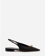 MULE SLINGBACK SWING EN SATIN AVEC BIJOU MELODIE
