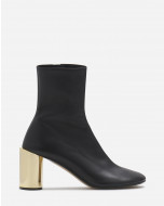 LEATHER SEQUENCE BY LANVIN CHUNKY HEELED BOOTS