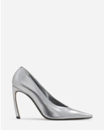 METALLIC LEATHER SWING PUMPS