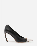 LEATHER SWING PUMPS WITH SEQUENCE BY LANVIN JEWEL