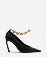 SWING LEATHER PUMPS WITH CHAIN