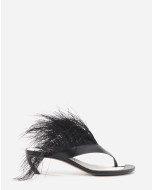 FEATHER SWING SANDALS IN LEATHER