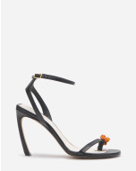 LEATHER SWING SANDALS WITH MELODIE JEWEL