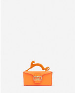NANO PENCIL CAT BAG IN LEATHER AND RHINESTONE 
