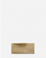 SEQUENCE BY LANVIN METALLIC LEATHER CLUTCH BAG