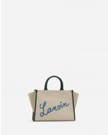 EMBROIDERED CANVAS IN&OUT BAG SM