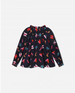 FLOWING PRINTED BLOUSE