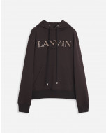 EMBROIDERED LANVIN CURB HOODIE