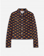 ART DECO EMBROIDERED DENIM JACKET