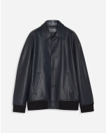 KIMONO-INSPIRED LEATHER BLOUSON