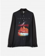  CHEMISE COUPE DÉCONTRACTÉE IMPRIMÉ SCI-FI