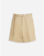 TAILORED SHORTS WITH RAW HEM DETAILS