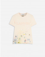 LANVIN SHORT SLEEVE EMBROIDERED T-SHIRT