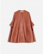 LEATHER CAPE