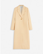 SINGLE-BREASTED TAILORED LONG COAT IN WOOL