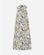 SHORT PRINTED DRAPED DRESS
