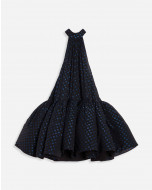 FLARED BACKLESS DRESS