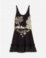 MINI DRESS IN SILK JACQUARD