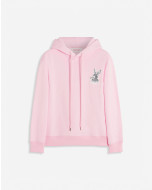 CLASSIC FIT PRINTED HOODY IN COTTON FLEECE 
