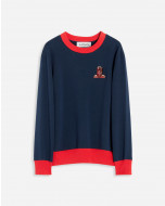 CREWNECK SWEATSHIRT WITH 3D JL PATCH