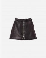 LEATHER MINI SKIRT