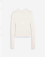 CASHMERE AND SILK LONG-SLEEVE TOP