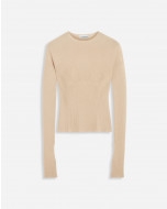 CASHMERE AND SILK LONG-SLEEVE TOP